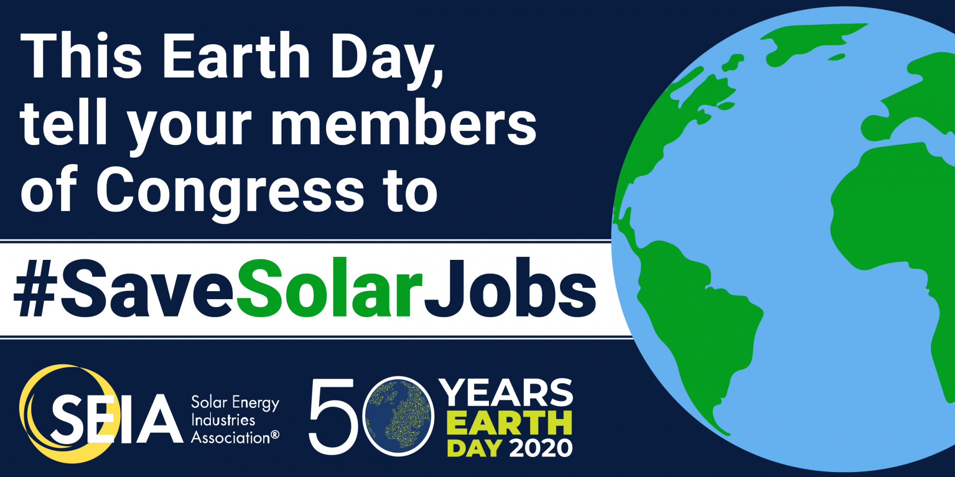 This earth day, save solar jobs