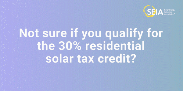 How to qualify for the solar ITC