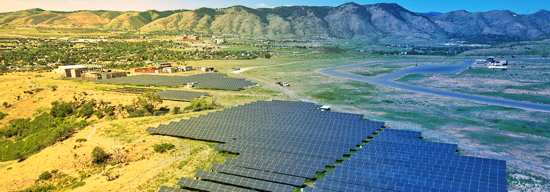 utility-scale solar power plant